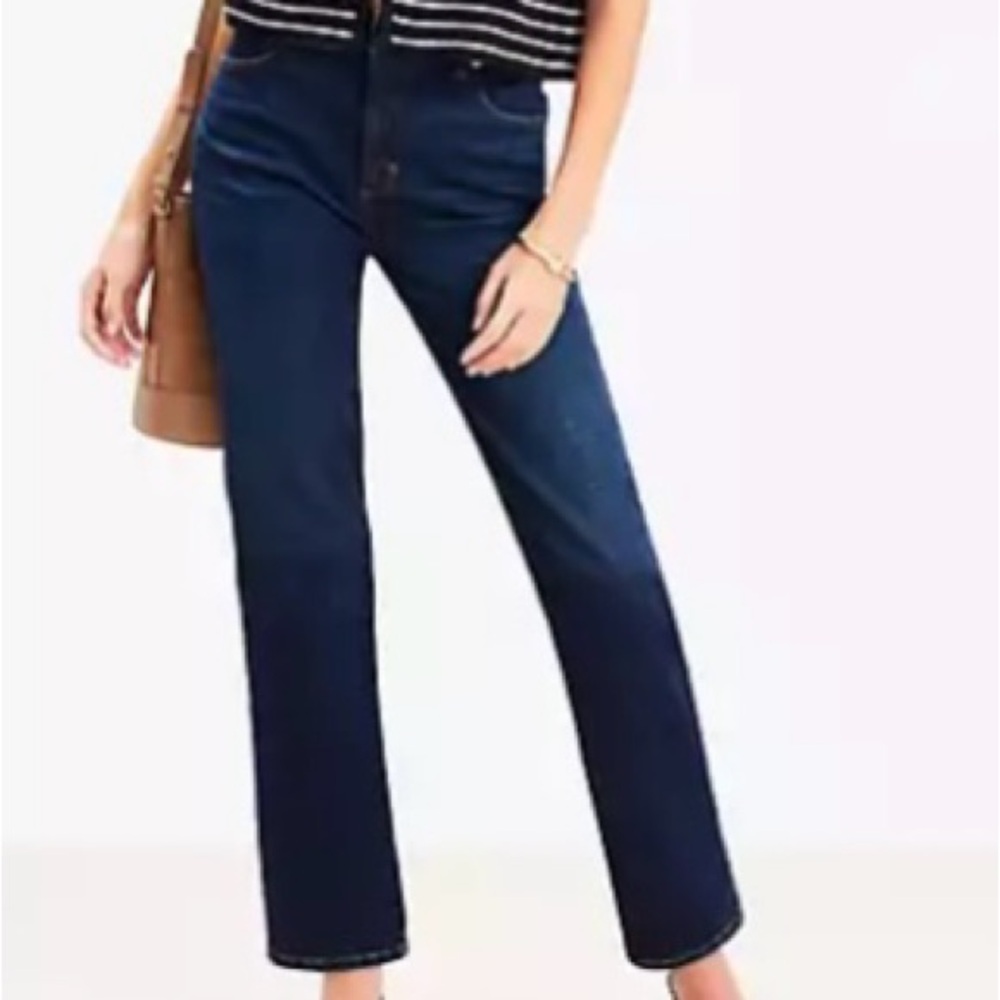 NWOT Ann Taylor LOFT Modern Straight Leg Denim Jeans - Picture 8 of 8